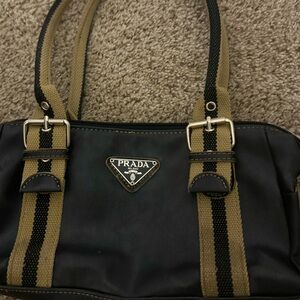 Prada brown and black purse